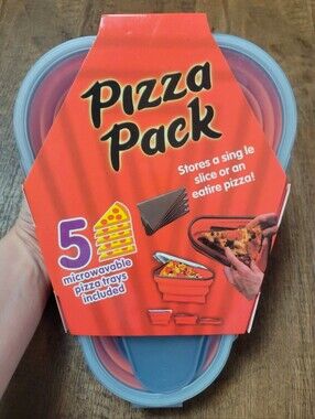 Pizza Pack expandable leftover pizza storage